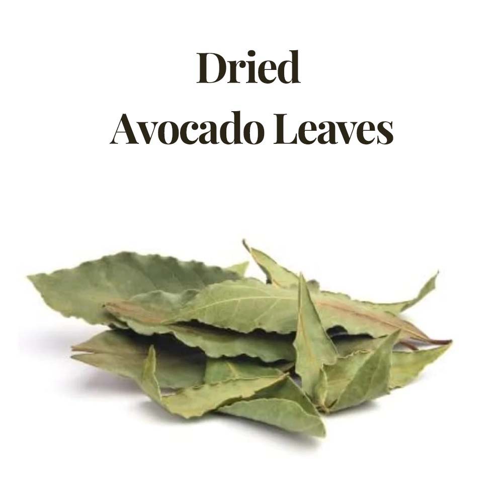 Dried avocado leaves